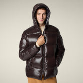 Piumino uomo animal-free Edgard marrone nero - Icons Uomo | Save The Duck