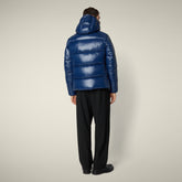 Doudoune animal-free Edgard bleu encre pour homme | Save The Duck