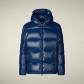 Doudoune animal-free Edgard bleu encre pour homme | Save The Duck