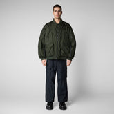 Unisex bomber jacket Usher in pine green - Men's Jackets | Save The Duck