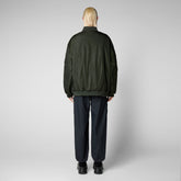 Unisex bomber jacket Usher in pine green - Men's Jackets | Save The Duck