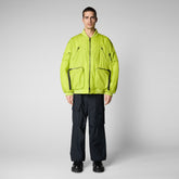 Giacca bomber unisex Usher in verde lime - Giacche Uomo | Save The Duck