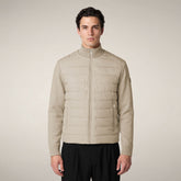 Men's Puffer Jacket Sedum in Rainy Beige | Save The Duck