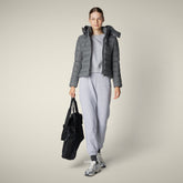 Piumino donna animal free Nadia grigio mélange - Icons Donna | Save The Duck