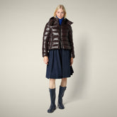 Piumino donna animal-free Cosmary marrone nero | Save The Duck