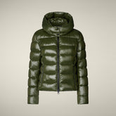 Doudoune animal-free Cosmary vert forêt pour femme | Save The Duck