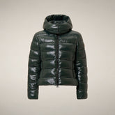Women's Puffer Jacket Cosmary in Nori Green | Save The Duck