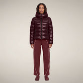 Women's Puffer Jacket Cosmary in Wine Red | Save The Duck