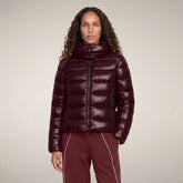 Women's Puffer Jacket Cosmary in Wine Red | Save The Duck