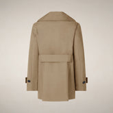 Women's Raincoat Sofi in Stardust Beige | Save The Duck