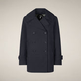 Women's Raincoat Sofi in Blue Black | Save The Duck