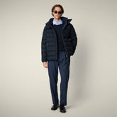 Herren-Steppjacke Constantin in Marineblau-Melange | Save The Duck