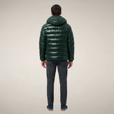 Men's Puffer Jacket Florian in Nori Green - Icons Uomo | Save The Duck