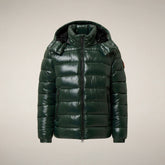 Men's Puffer Jacket Florian in Nori Green - Icons Uomo | Save The Duck