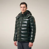 Men's Puffer Jacket Florian in Nori Green | Save The Duck