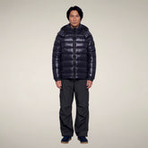 Men's Puffer Jacket Florian in Blue Black - FW26 Man | Save The Duck