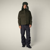 Veste pour homme Animal Free modèle Magnus vert foncé | Save The Duck