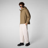 GIACCA UOMO FLYNN VERDE MUSCHIO - Icons Uomo | Save The Duck