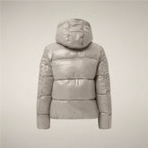 Women's Puffer Jacket Biddy in Rainy Beige - Preview FW26 Woman | Save The Duck