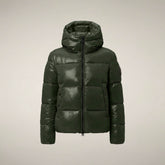 Women's Puffer Jacket Biddy in Pine Green - FW26 Woman | Save The Duck