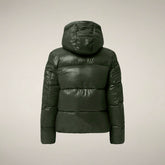 Women's Puffer Jacket Biddy in Pine Green - FW26 Woman | Save The Duck