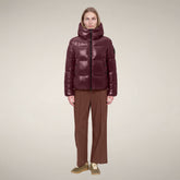 Women's Puffer Jacket Biddy in Wine Red - Preview FW26 Woman | Save The Duck