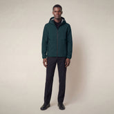 Men's Rain Jacket Drop in Salamander Green | Save The Duck