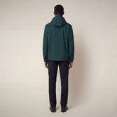 Men's Rain Jacket Drop in Salamander Green | Save The Duck