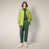 Giacca uomo Leni verde lime con stampa Milano | Save The Duck