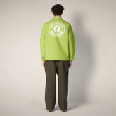 Giacca uomo Leni verde lime con stampa Milano | Save The Duck