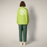 Giacca uomo Leni verde lime con stampa Milano | Save The Duck