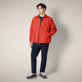 Giacca uomo Leni verde lime con stampa New York | Save The Duck