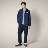 Giacca uomo Leni verde lime con stampa Roma | Save The Duck