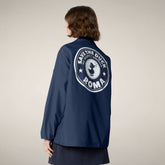 Giacca uomo Leni verde lime con stampa Roma | Save The Duck