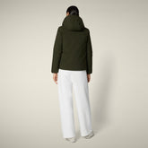 Parka donna animal free Elaine verde scuro - Icons Donna | Save The Duck