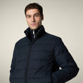 Herren-Steppjacke Herbie in Marineblau-Melange | Save The Duck
