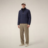 Herren-Steppjacke Alexander in Marineblau - Preview FW26 Man | Save The Duck