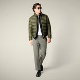 Piumino uomo animal free Cyrion verde oliva | Save The Duck