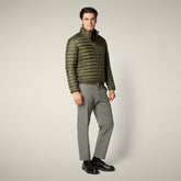 Piumino uomo animal free Cyrion verde oliva | Save The Duck