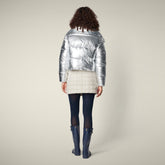 Women's Puffer Jacket Giselle in Silver | Save The Duck