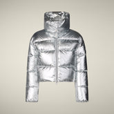 Women's Puffer Jacket Giselle in Silver | Save The Duck