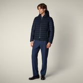 Piumino uomo animal free Malcolm blu navy mélange | Save The Duck