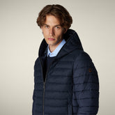 Piumino uomo animal free Malcolm blu navy mélange | Save The Duck