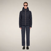 Damen-Steppjacke Adalyn in Blau-Schwarz - Damen Animal Free Steppjacken | Save The Duck