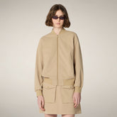 Bomber donna Jena beige stardust - ASAP | Save The Duck