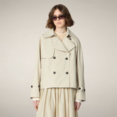 Giacca impermeabile donna Garbo beige crema | Save The Duck