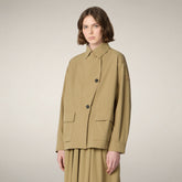 Giacca donna Irma marrone khaki | Save The Duck