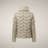 Doudoune pour femme modèle Lorette beige sable - Produits | Save The Duck