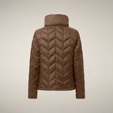 Doudoune pour femme modèle Lorette marron noisette - Produits | Save The Duck
