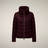 Doudoune pour femme modèle Lorette bordeaux - Produits | Save The Duck